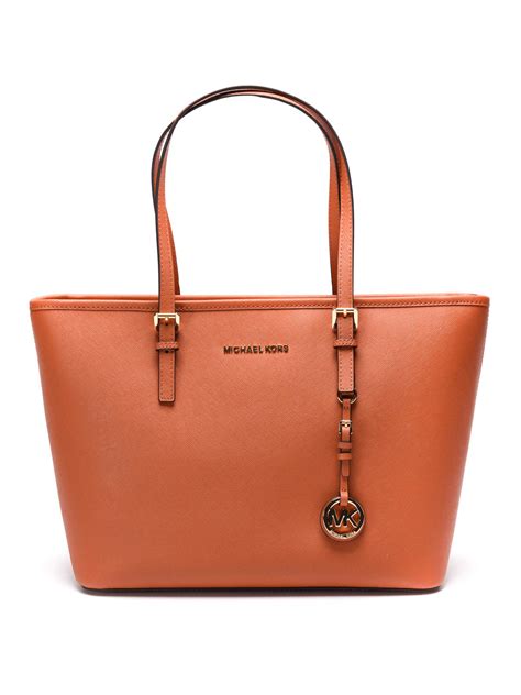 michael kors jet set tote orange